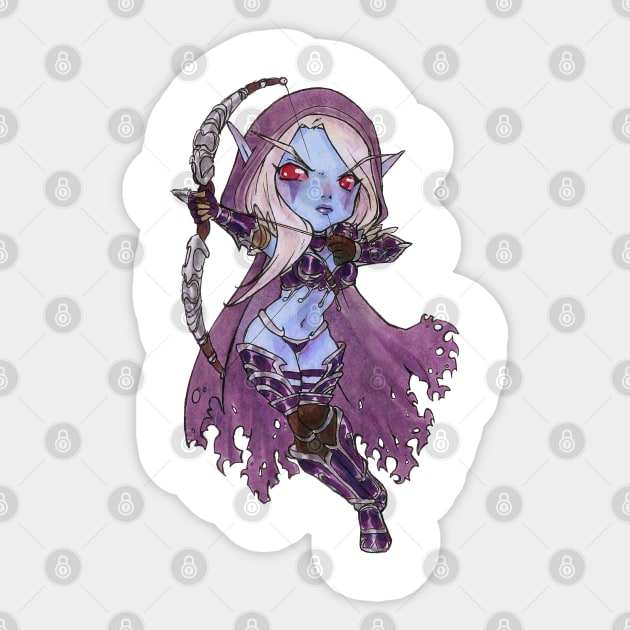 Sylvanas Sticker by KaylaNostrade